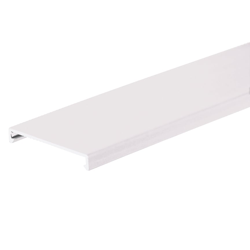 Duct Cover, PVC, 2W X 6FT, White         