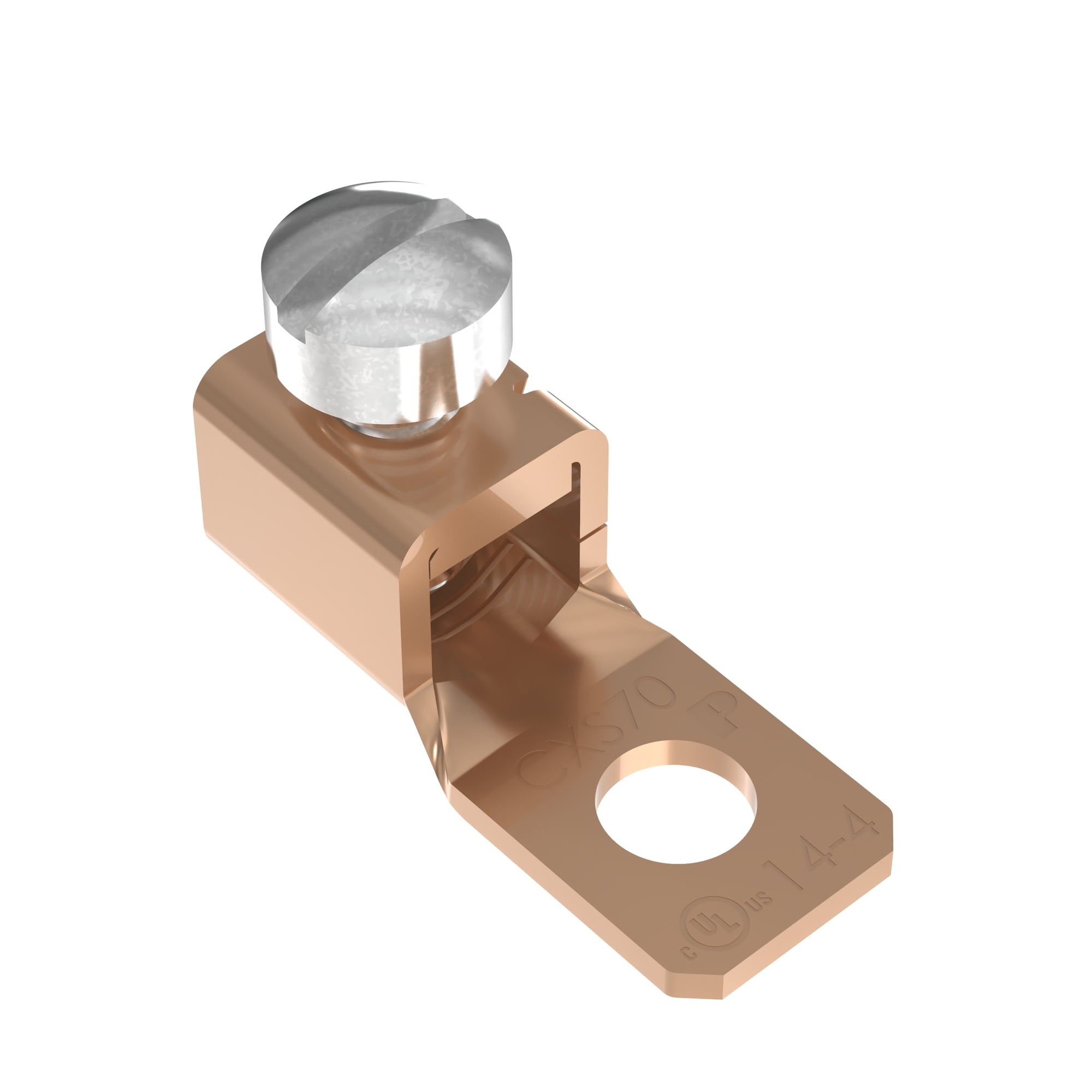 Copper Mechanical Lug, 1 Hole, 1 Barrel,