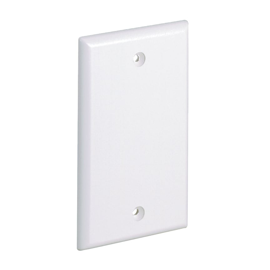 Single Gang Screw-on Blank Faceplate    