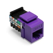 Category 5 QuickPort Connector, CAT 5, Purple