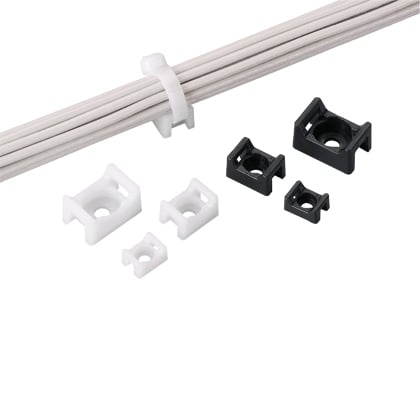 Cable Tie Mount, .32IN (8.1mm)W, #4 (M2.5