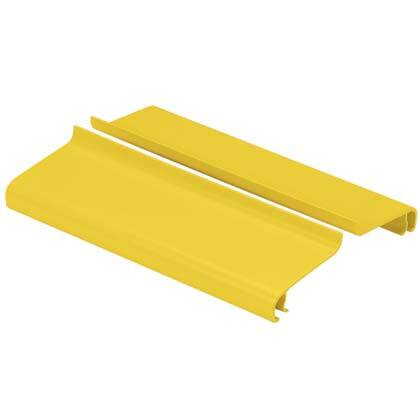 Channel Cover, Split Hinged Snap-On, 6IN 