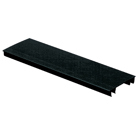 Hinged Duct Cover, PVC,4W X 6FT,Black    