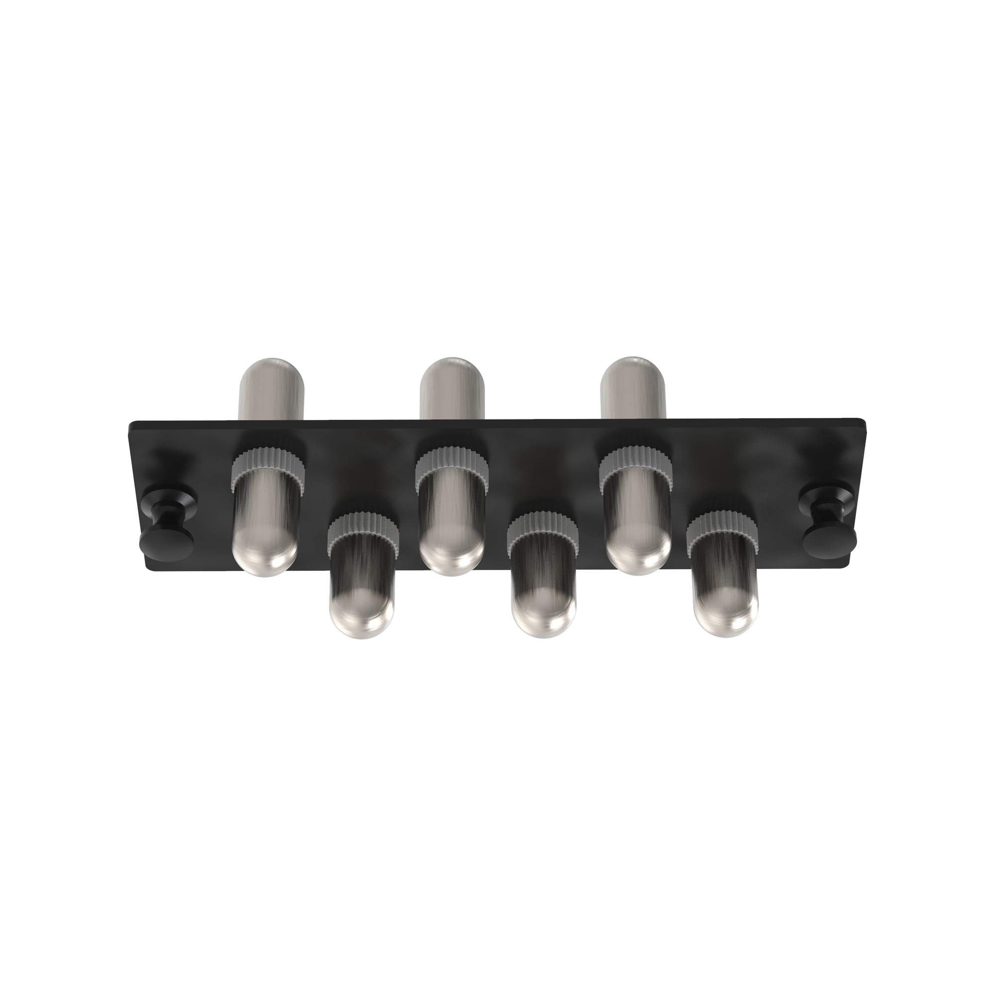 FAP6WSTZ OptiCom Simplex Front Loading Type ST Fiber Adapter Panel With (6) ST Simplex Single Mode Fiber Optic Adapters, (6) OM3/OM4 Multi-Mode, OS1/OS2 Singlemode Fiber