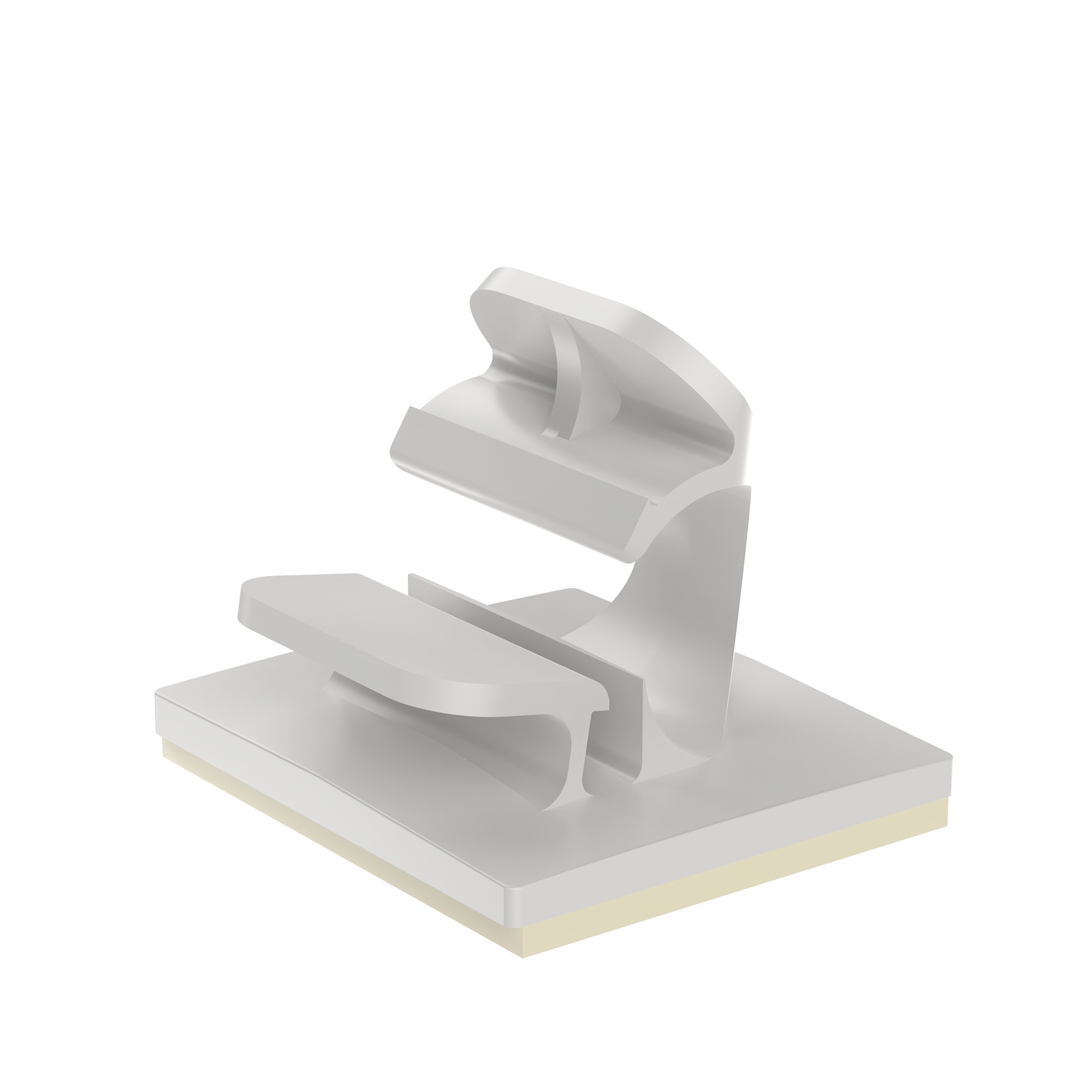 Latching Wire Clip, Adh., 1IN (25.4mm) Bu