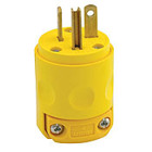 20 Amp, 125 Volt, Plug, Grounding, Yellow