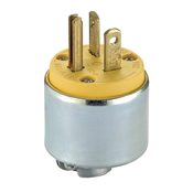 20 Amp 250 Volt Armored Grounding Plug Steel