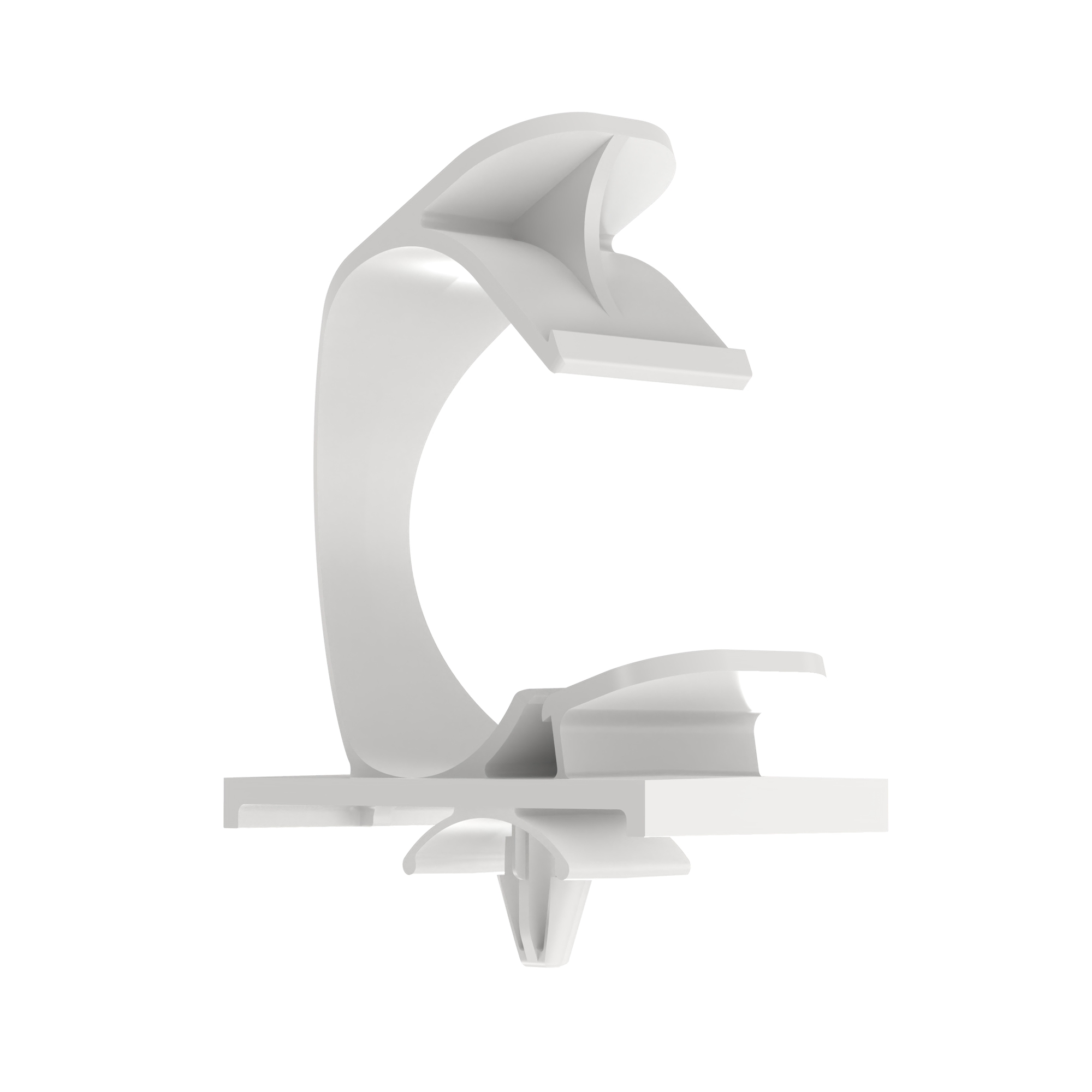 Latching Wire Clip, Push Mount,  .50IN (1