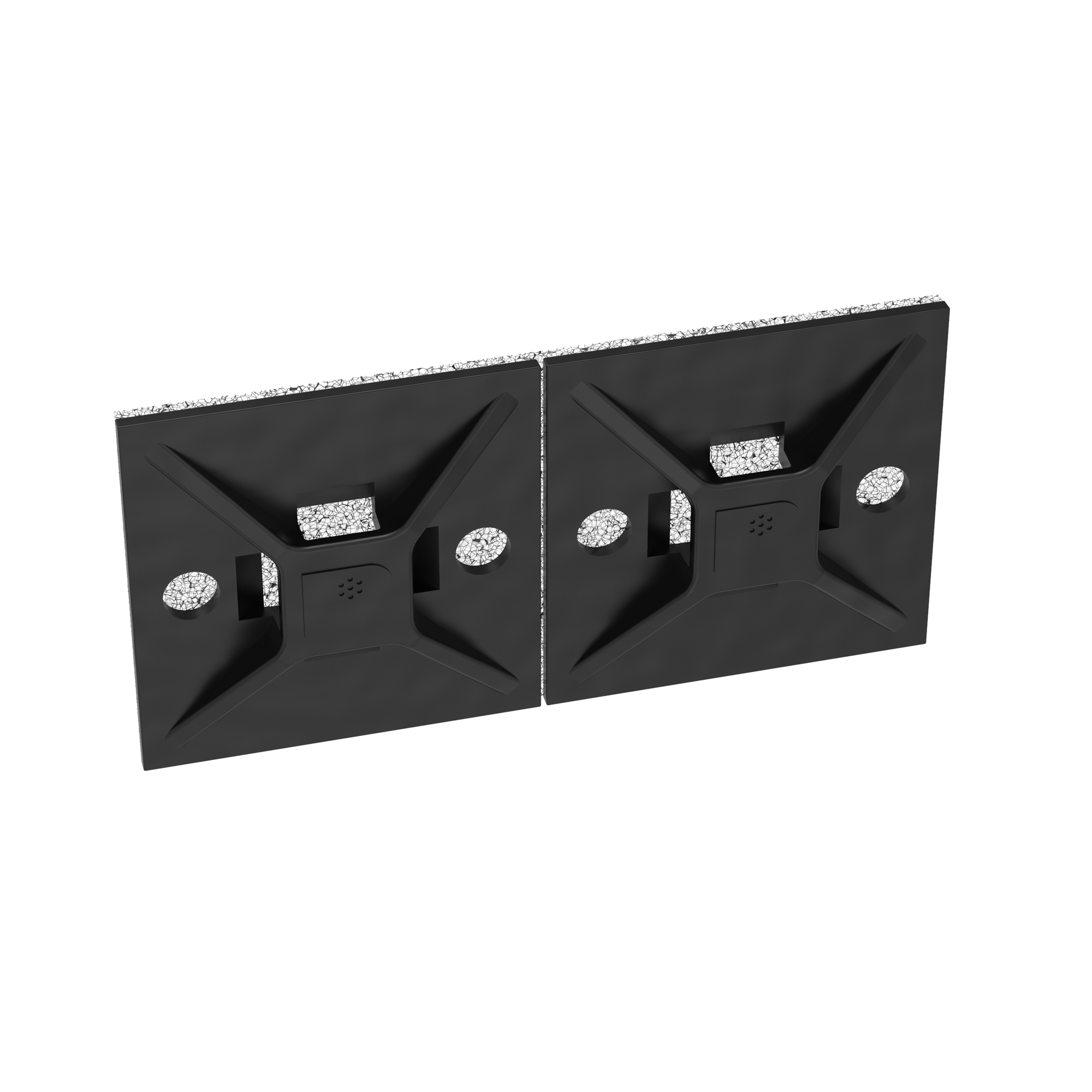 Cable Tie Mount, Hi Temp Adh., 1.12INx1.1