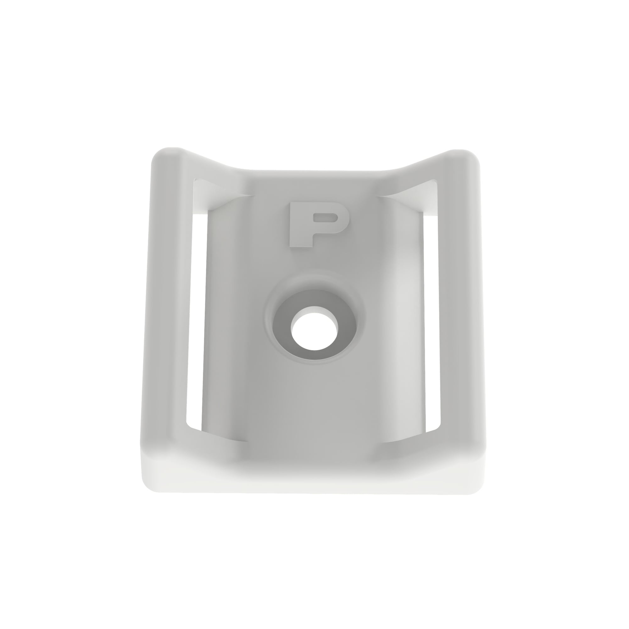 Cable Tie Mount, #6 Screw (M3), 1.12INx1.