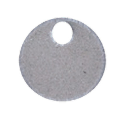 Marker Tag, 304 SS, Circle, 1 Hole, 1.50