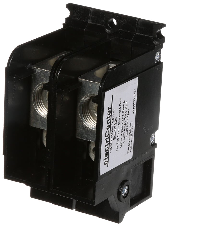  Low Voltage Residential Specialty Load Centers Lug Kits. (150 - 225A) Sub feed lugs-uses 4 spaces.