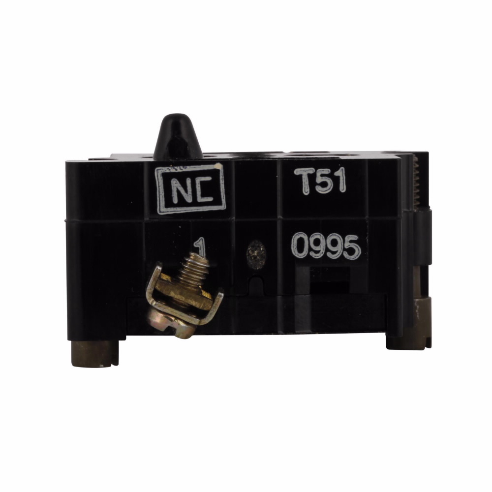 Eaton 10250T pushbutton contact block, 10250T series, Standard Contact Block, 1NC, Pressure terminals