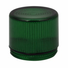 Eaton 10250T pushbutton lens, 10250T series, PresTest Pushbutton Lens, Green actuator, Plastic, Legend: Blank legend