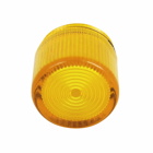 Eaton 10250T pushbutton lens, 10250T series, PresTest Pushbutton Lens, Yellow actuator, Plastic, Legend: Blank legend