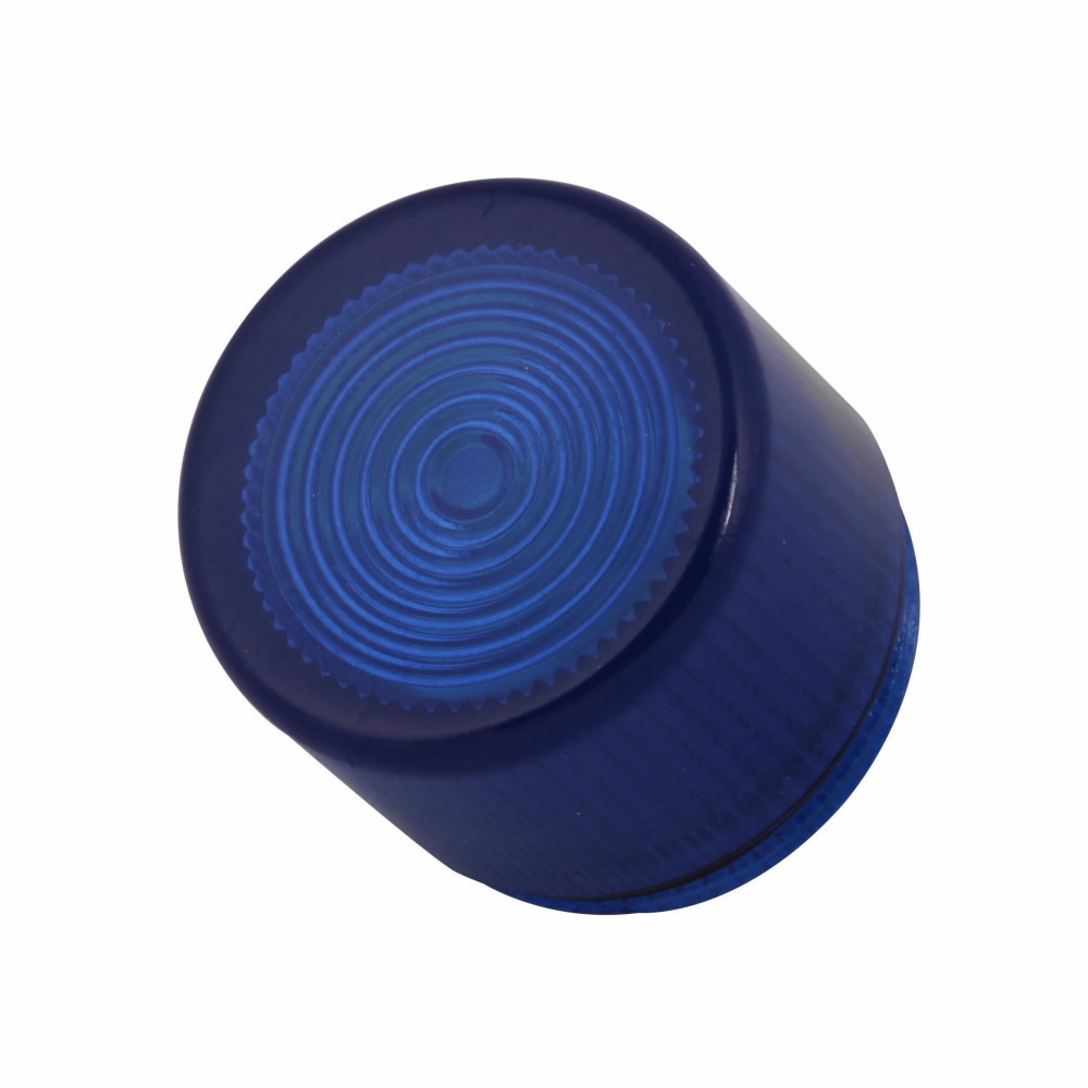 Eaton 10250T pushbutton lens, 10250T series, PresTest Pushbutton Lens, Blue actuator, Plastic, Legend: Blank legend