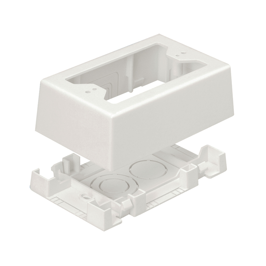 Single Gang Low Voltage Outlet Box with 