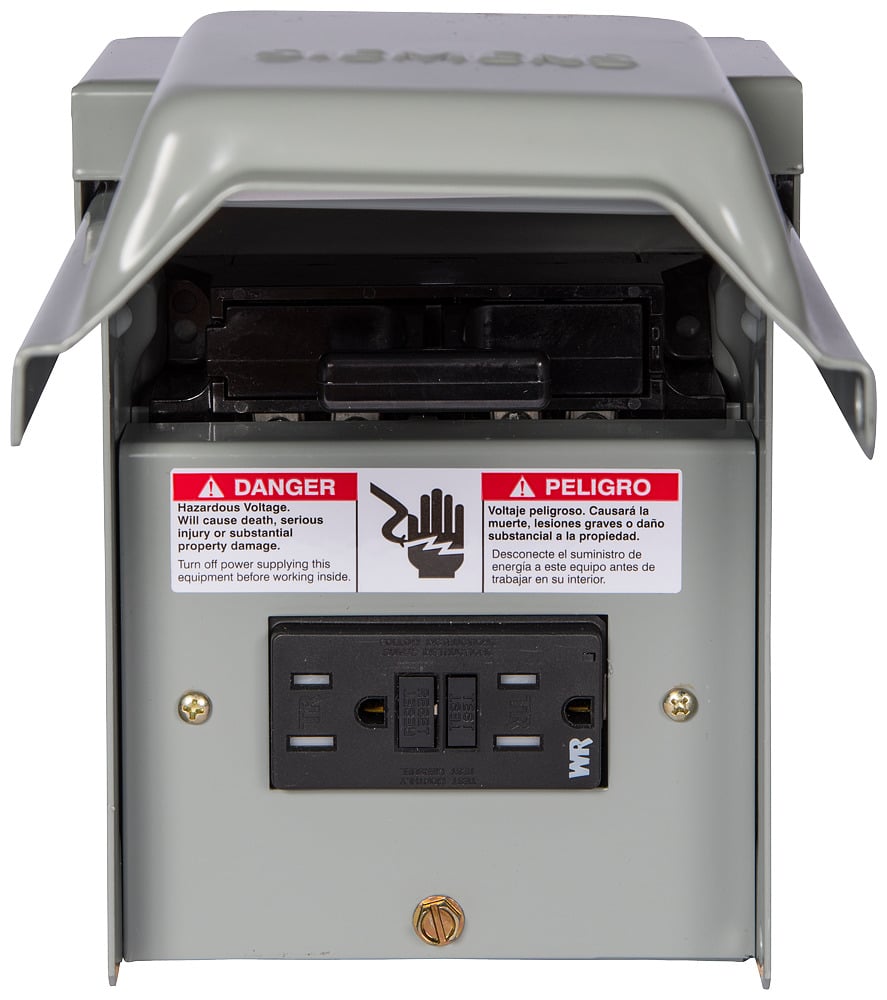  Low Voltage Residential Load Centers AC Disconnects -  GFCI ACD Non Fused Steel are Residential Enclosures AC Disconnects. 60A ACD WITH 15A GFCIRECEPTACLE