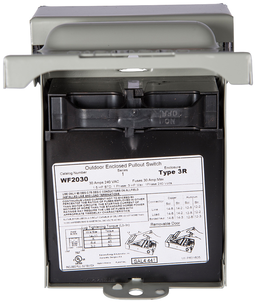  Low Voltage Residential Load Centers AC Disconnects -  GFCI ACD Fused Steel are Residential Enclosures AC Disconnects. 30A ACD WITH 15A GFCI RECEPTACLE