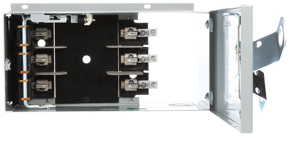  Low Voltage I-T-E Fusible Vacu-Break switch plug. Floor-operable with teminal protection. For BD Plug-in. Rated 600VAC (100A) 3-Phase 3-wire. Horsepower Standard (NEC) 30, Max (Time Delay) 75.