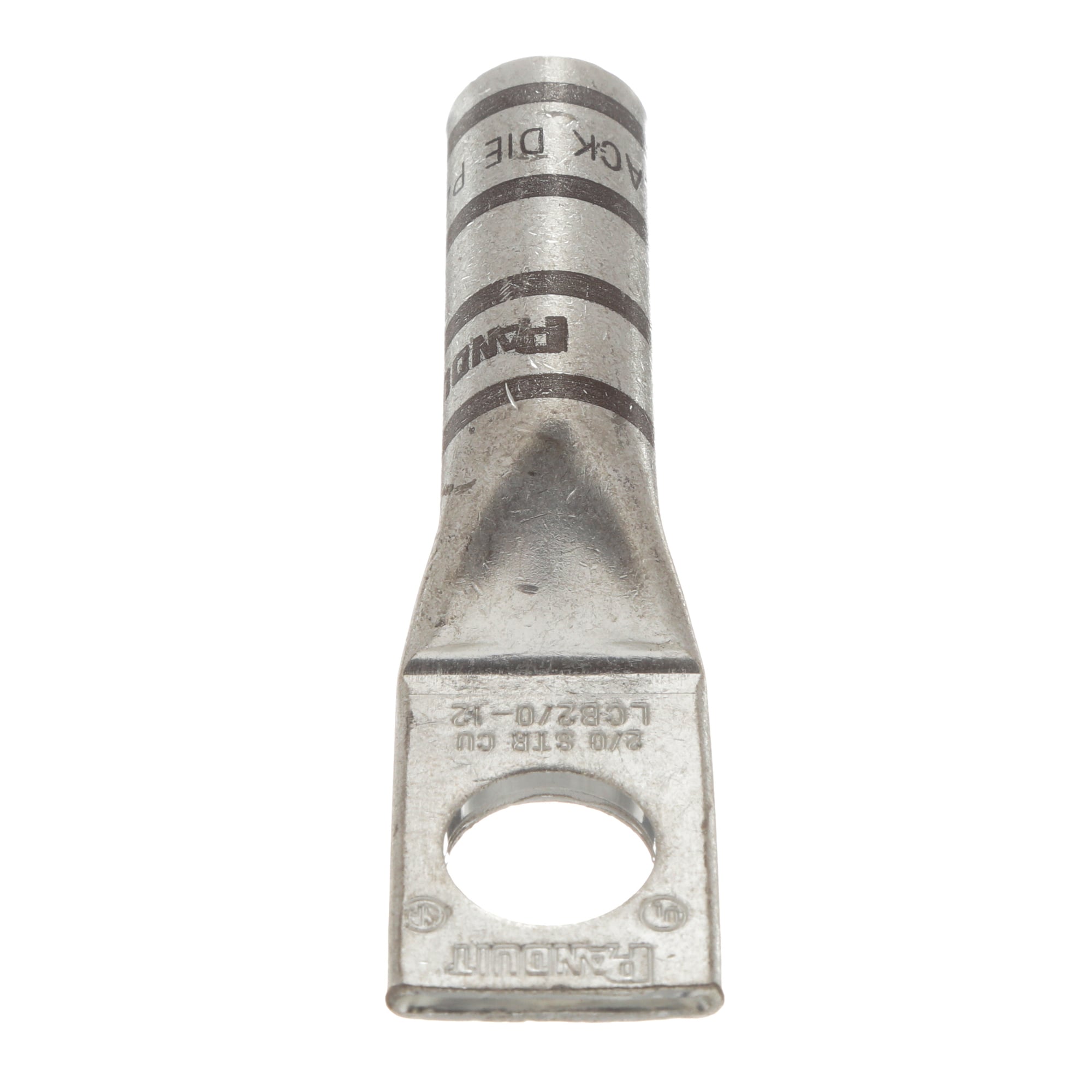 Copper Compression Lug, 1 Hole, 2/0 AWG,