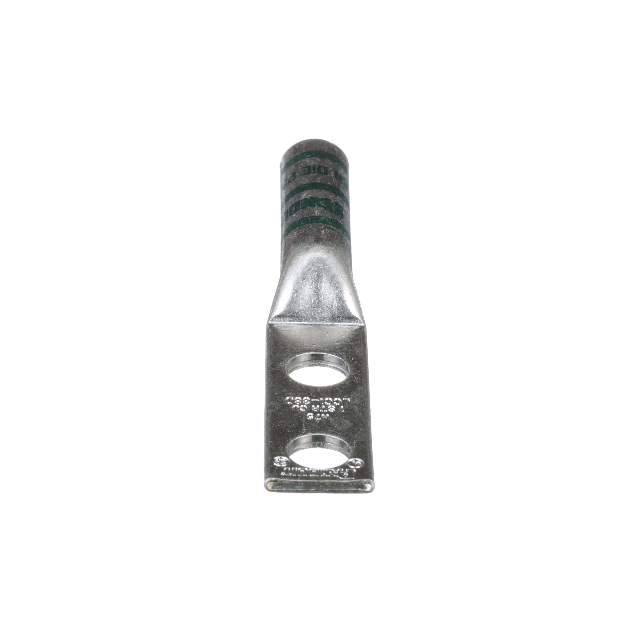 Copper Compression Lug, 2 Hole, #1 AWG, 
