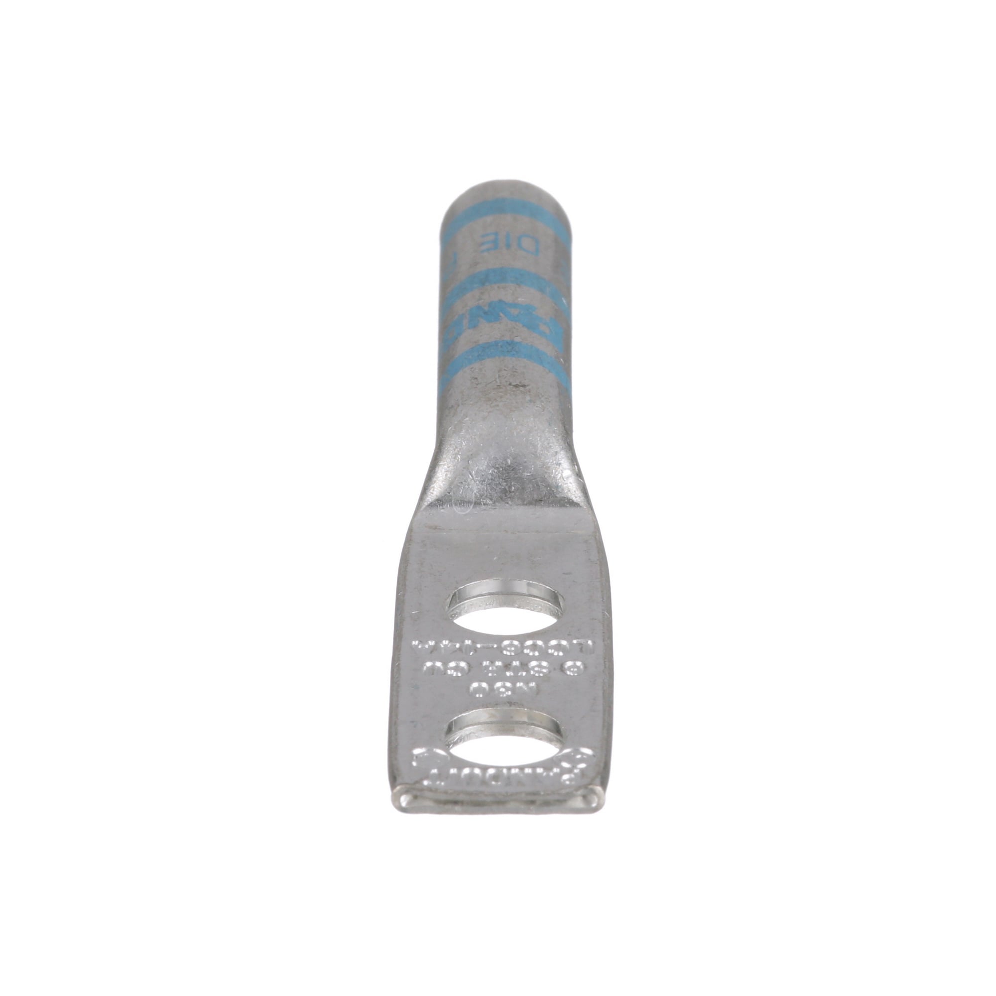 Copper Compression Lug, 2 Hole, #6 AWG, 