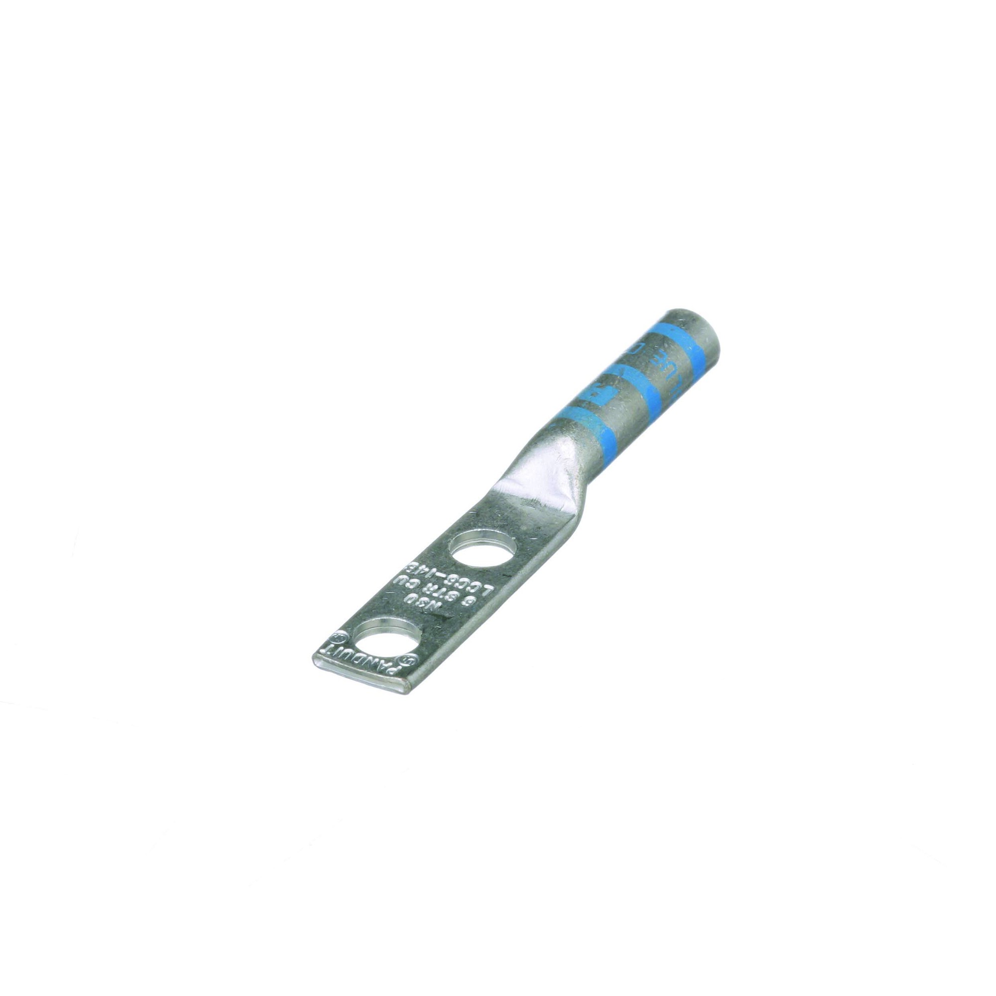 Copper Compression Lug, 2 Hole, #6 AWG, 