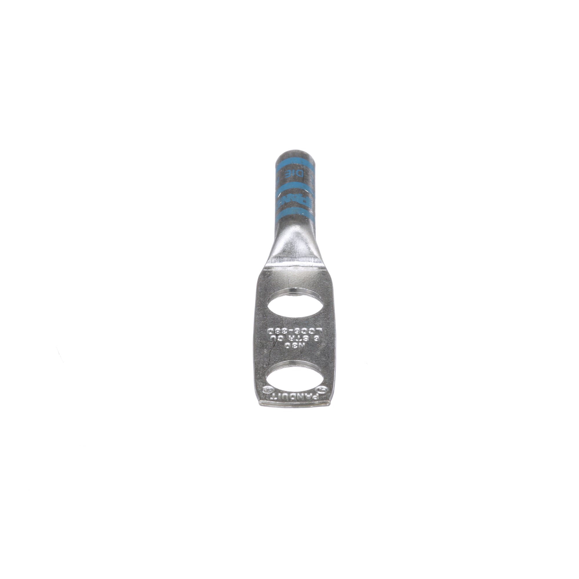 Copper Compression Lug, 2 Hole, #6 AWG, 