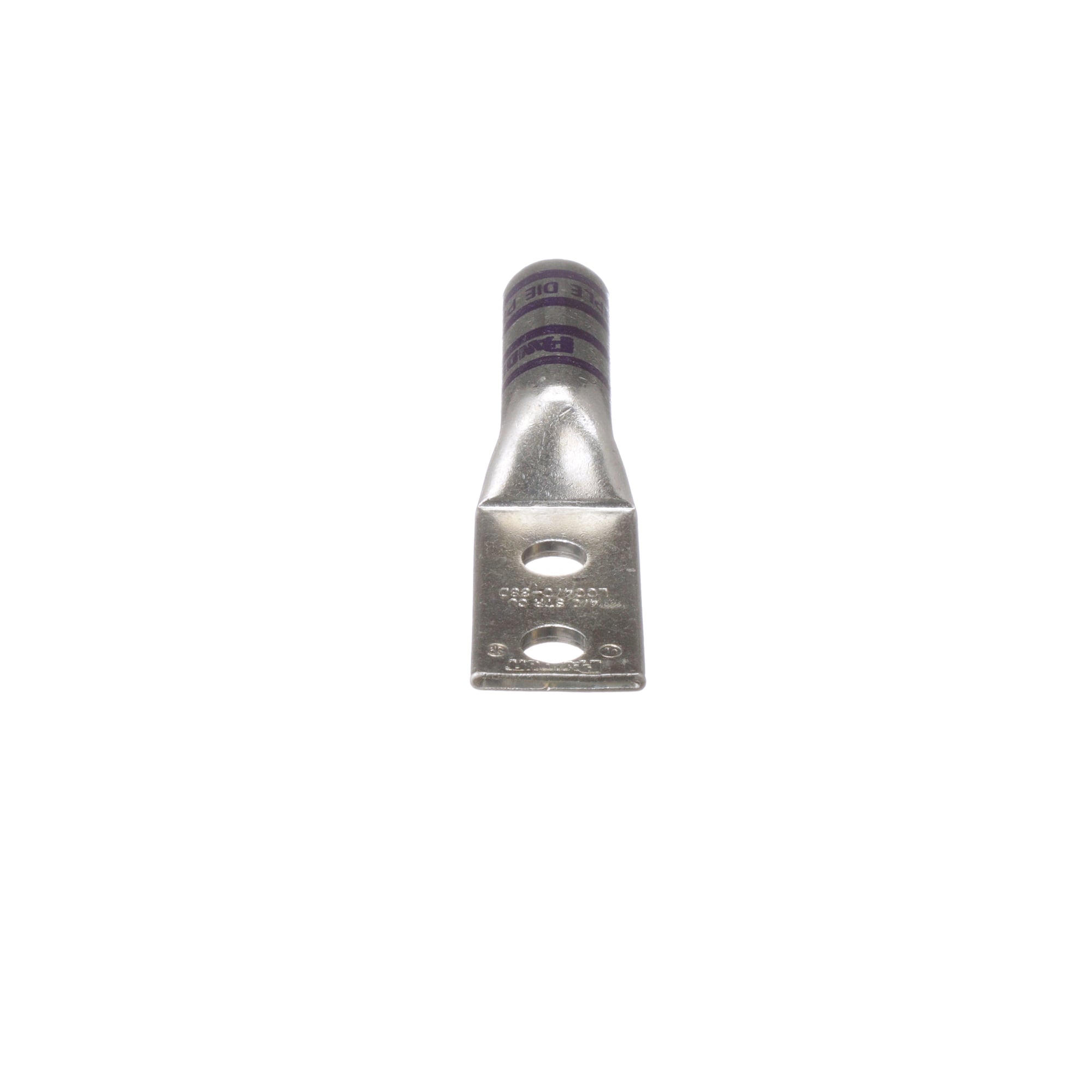 Copper Compression Lug, 2 Hole, 4/0 AWG,
