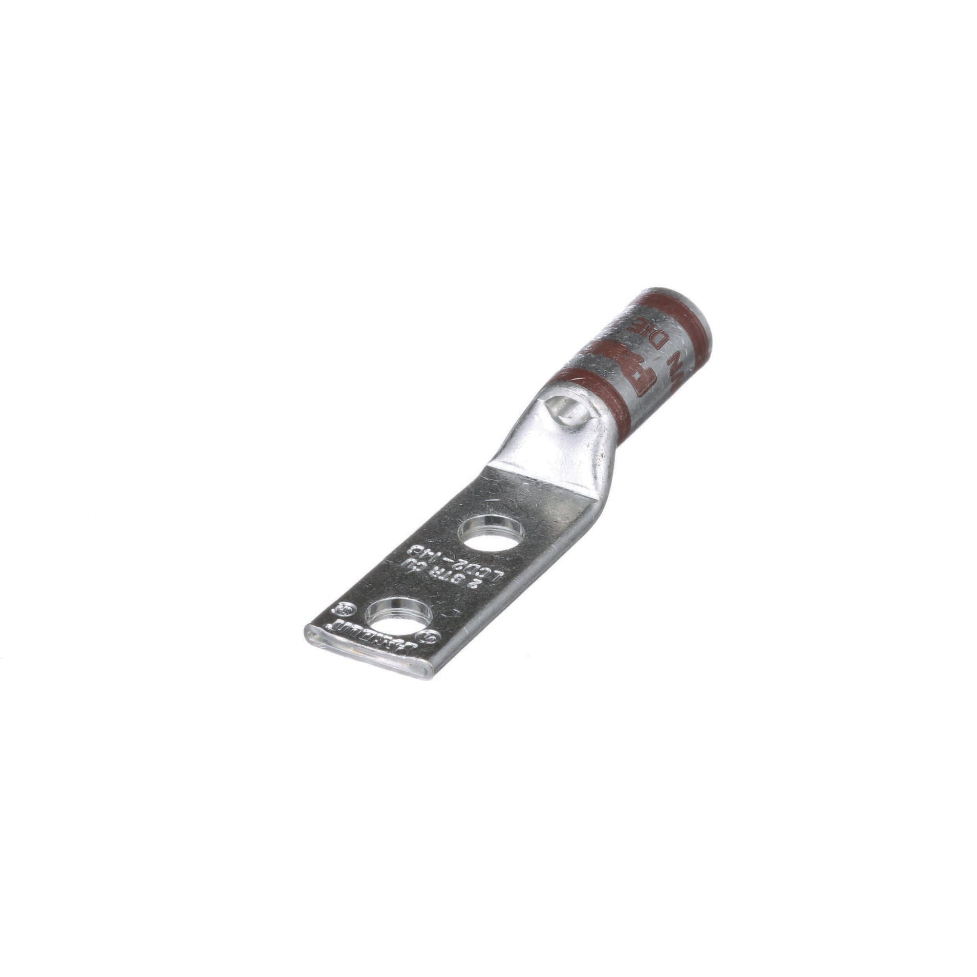 Copper Compression Lug, 2 Hole, #2 AWG, 