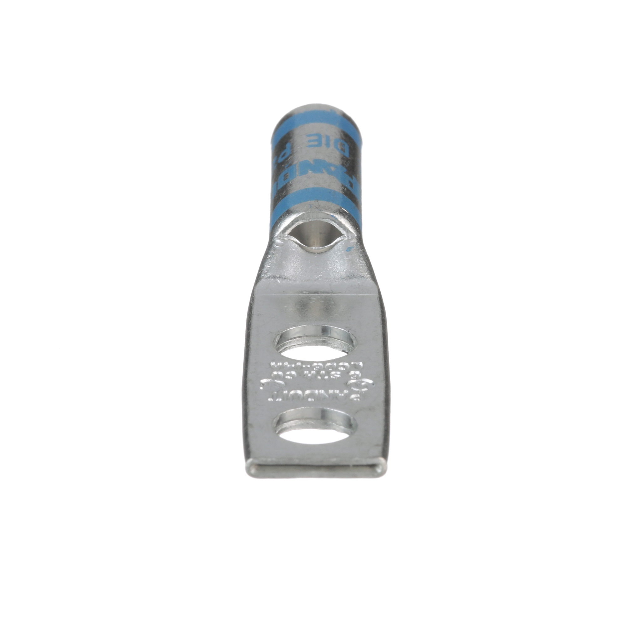 Copper Compression Lug, 2 Hole, #6 AWG, 