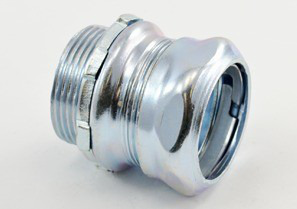 Connector, Compression, Steel, Size 1 1/4 Inch