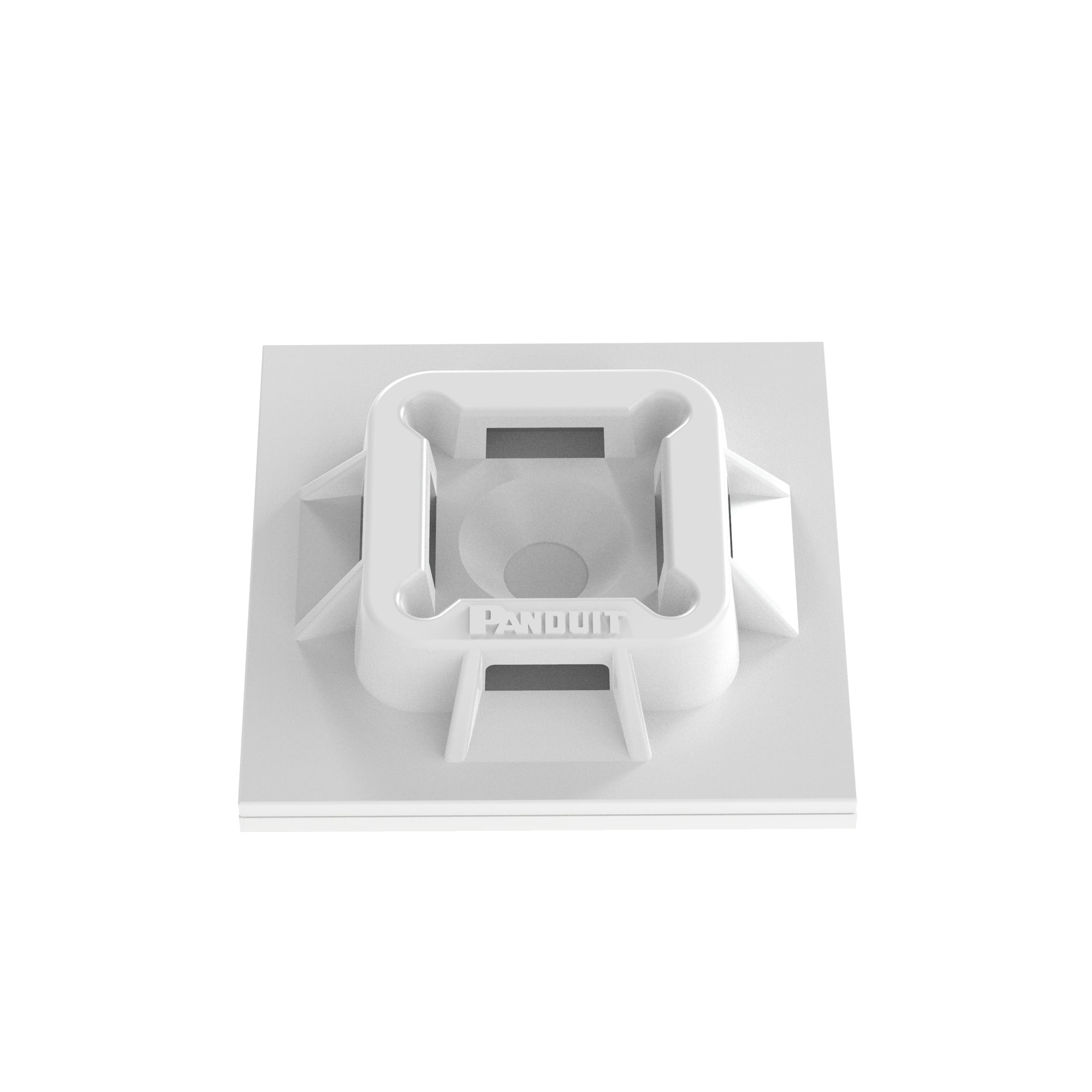 Cable Tie Mount, #6 Screw (M3), 1INx1IN (2