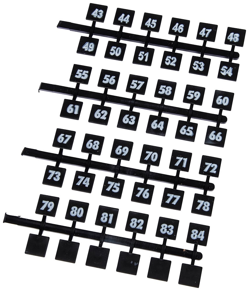 NUMBER STRIP 43-84