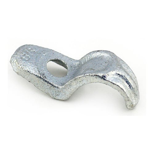 Strap, One Hole Pipe, Malleable Iron, Size 3/8 Inch