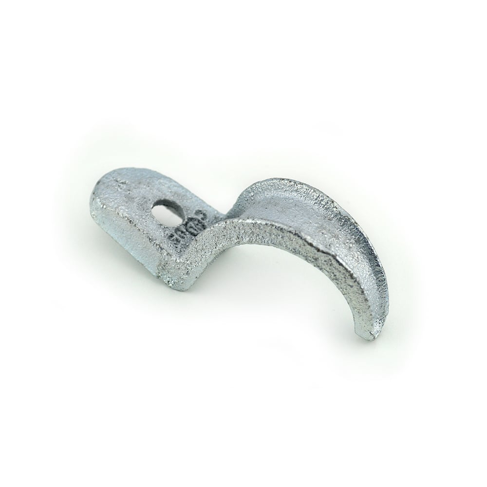 903 Bridgeport 1-Hole Pipe Strap, 1 in, For Use With IMC/Rigid Conduit, Malleable Iron, Electro-Plated Zinc