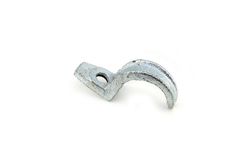 Strap, EMT, One Hole, Malleable Iron, Size 1 Inch