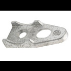 Clamp Back, Malleable Iron, Size 2 1/2 Inch