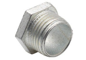 Nipple, Conduit, Malleable Iron, Size 1/2 Inch