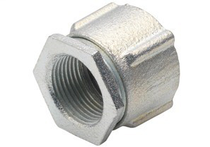 Coupling, Conduit, Three-Piece, Malleable Iron, Size 6 Inch