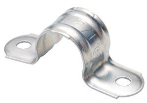 Strap, Pipe, Two Hole, Steel, Size 1 1/2 Inch