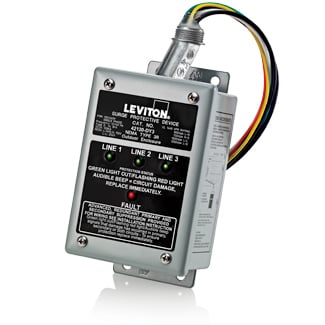 120/208 Volt 3-Phase WYE, 220V 3-Phase Delta Panel Protector, 4-Mode Protection, Compatible with Decora Home Controls