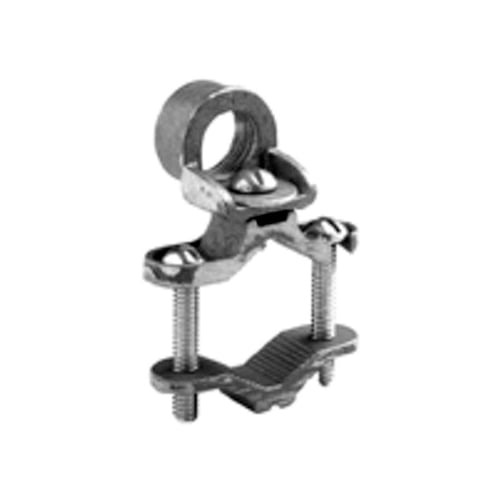 Clamp, Ground, Threaded Hub, Brass, Rigid Conduit Size 1/2 Inch 1/2" - 1"