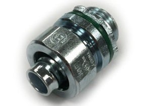 Connector, Liquid Tight, Straight, Steel, Size 1/2 Inch