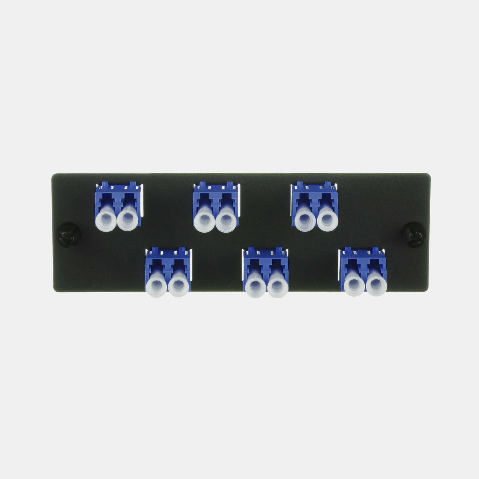 FAP w/6 LC Dupl AdapterS (BU) Zirconia  