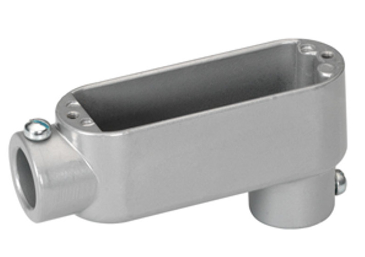 EMT Conduit Body, Type LB, Set Screw, Aluminum, Size 1 1/4 Inch