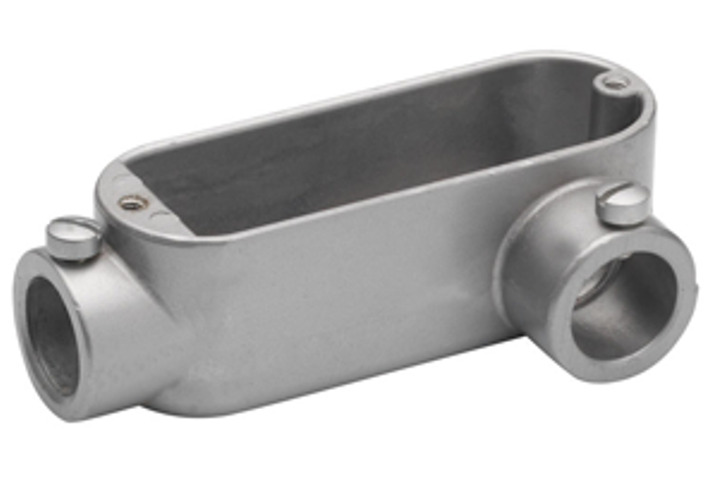 EMT Conduit Body, Type LL, Set Screw, Aluminum, Size 1 Inch