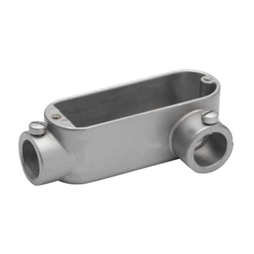EMT Conduit Body, Type LL, Set Screw, Aluminum, Size 1 1/2 Inch