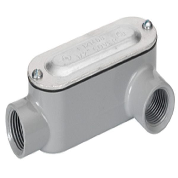 Rigid and IMC Conduit Body, Type LL, Aluminum, Cover and Gasket, Size 1 Inch